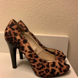 Nine West Leopard print heels.